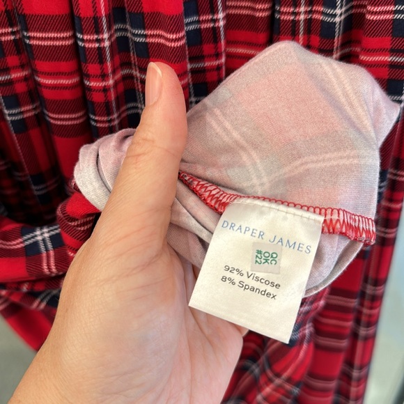 Draper James Angie Plaid new dress size small - Picture 7 of 7